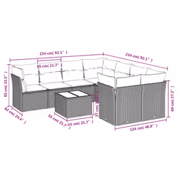 VidaXL 3249145 ensemble de meubles de jardin