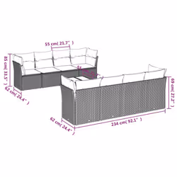 VidaXL 3249151 ensemble de meubles de jardin