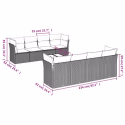 VidaXL 3249159 ensemble de meubles de jardin
