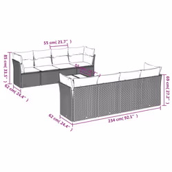 VidaXL 3249162 ensemble de meubles de jardin