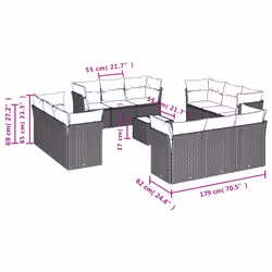 VidaXL 3249182 ensemble de meubles de jardin