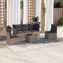 Cet ensemble de canapés de jardin est le complément parfait de votre arrière-cour, terrasse ou patio, offrant un espace confo ...