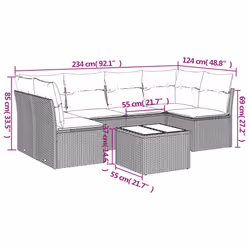 VidaXL 3249242 ensemble de meubles de jardin
