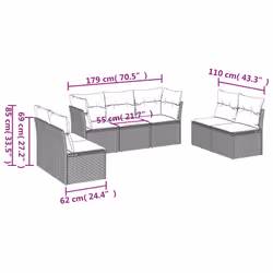 VidaXL 3249257 ensemble de meubles de jardin