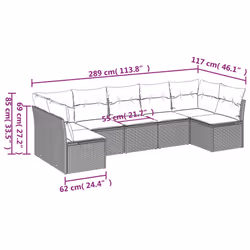 VidaXL 3249265 ensemble de meubles de jardin