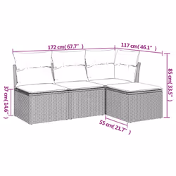 VidaXL 3249335 ensemble de meubles de jardin