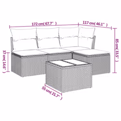 VidaXL 3249345 ensemble de meubles de jardin
