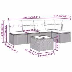 VidaXL 3249355 ensemble de meubles de jardin