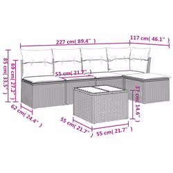 VidaXL 3249359 ensemble de meubles de jardin