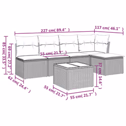 VidaXL 3249362 ensemble de meubles de jardin