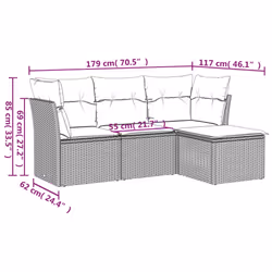 VidaXL 3249381 ensemble de meubles de jardin