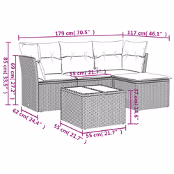 VidaXL 3249382 ensemble de meubles de jardin