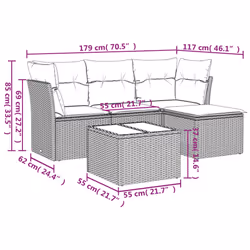 VidaXL 3249385 ensemble de meubles de jardin