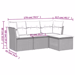 VidaXL 3249389 ensemble de meubles de jardin