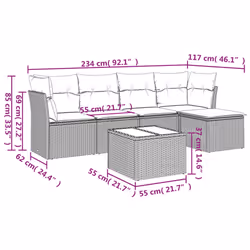 VidaXL 3249411 ensemble de meubles de jardin