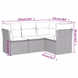 VidaXL 3249422 ensemble de meubles de jardin