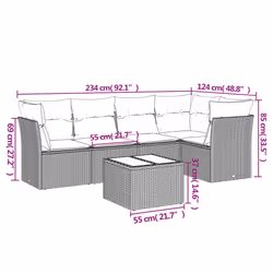 VidaXL 3249448 ensemble de meubles de jardin