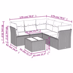 VidaXL 3249457 ensemble de meubles de jardin