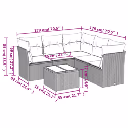 VidaXL 3249467 ensemble de meubles de jardin