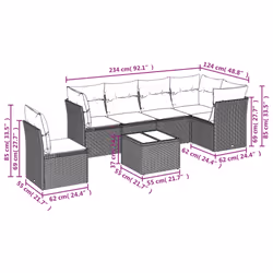 VidaXL 3249537 ensemble de meubles de jardin