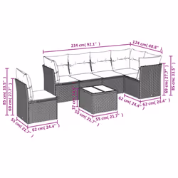 VidaXL 3249548 ensemble de meubles de jardin
