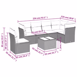 VidaXL 3249552 ensemble de meubles de jardin
