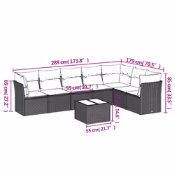 VidaXL 3249592 ensemble de meubles de jardin