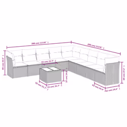 VidaXL 3249615 ensemble de meubles de jardin