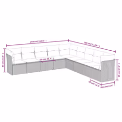 VidaXL 3249618 ensemble de meubles de jardin