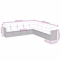 VidaXL 3249624 ensemble de meubles de jardin
