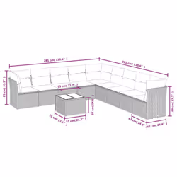 VidaXL 3249629 ensemble de meubles de jardin