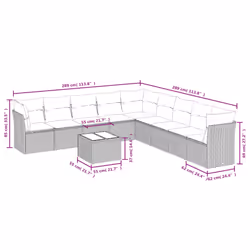 VidaXL 3249631 ensemble de meubles de jardin