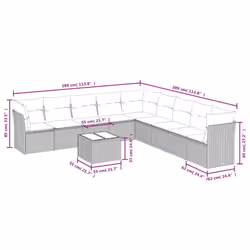 VidaXL 3249632 ensemble de meubles de jardin
