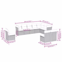 VidaXL 3249635 ensemble de meubles de jardin