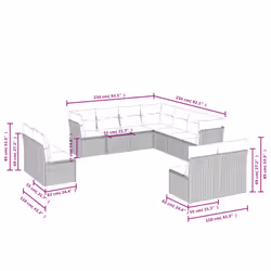 VidaXL 3249657 ensemble de meubles de jardin