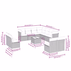 VidaXL 3249659 ensemble de meubles de jardin
