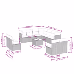 VidaXL 3249662 ensemble de meubles de jardin
