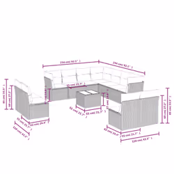 VidaXL 3249664 ensemble de meubles de jardin