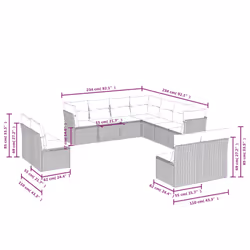 VidaXL 3249665 ensemble de meubles de jardin