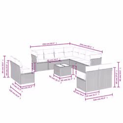 VidaXL 3249669 ensemble de meubles de jardin