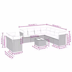 VidaXL 3249681 ensemble de meubles de jardin