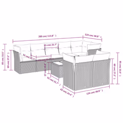 VidaXL 3249744 ensemble de meubles de jardin