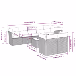 VidaXL 3249745 ensemble de meubles de jardin