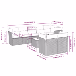 VidaXL 3249748 ensemble de meubles de jardin