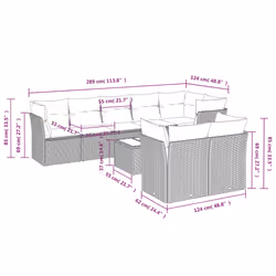 VidaXL 3249754 ensemble de meubles de jardin