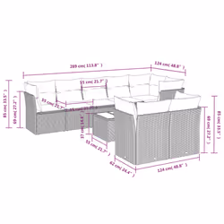 VidaXL 3249758 ensemble de meubles de jardin