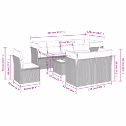 VidaXL 3249765 ensemble de meubles de jardin