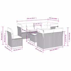 VidaXL 3249771 ensemble de meubles de jardin