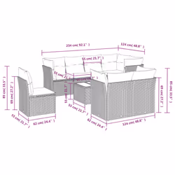 VidaXL 3249775 ensemble de meubles de jardin
