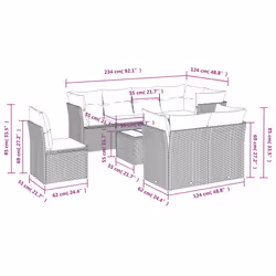 VidaXL 3249782 ensemble de meubles de jardin